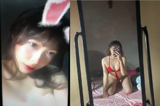 Em gái mê mẩn bộ bikini vàng gợi cảm